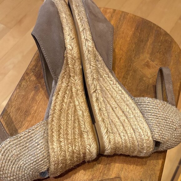 Toni Pons "Caldes" Jute Wedge Espadrilles with Buckle - taupe - Size 9 (EU40) - Picture 4 of 12